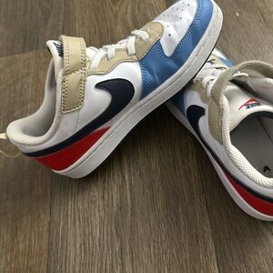 Nike Kids' Sneakers in Blue, Red, and Tan